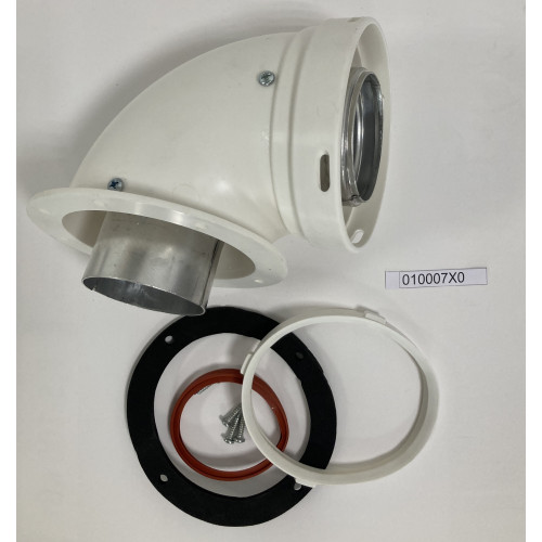 Колено соединительное для коаксиального дымохода KIT CURVA COAS.60/100 SR.A